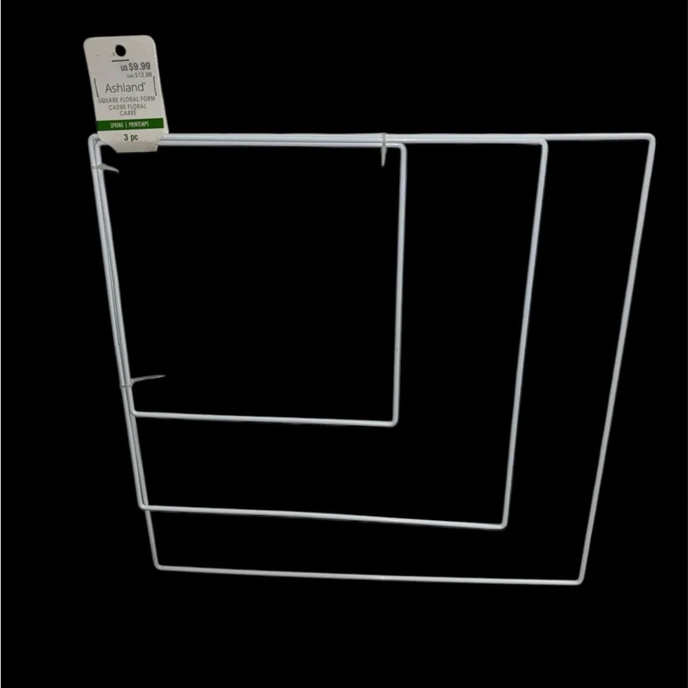 Ashland White Wire Floral Frame 3 pc Set